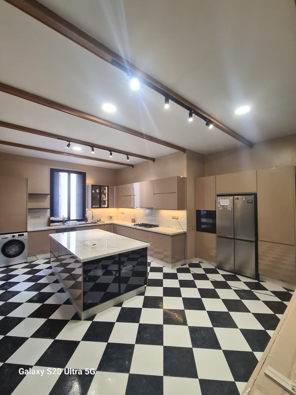 Ilot central et plan de travail premium